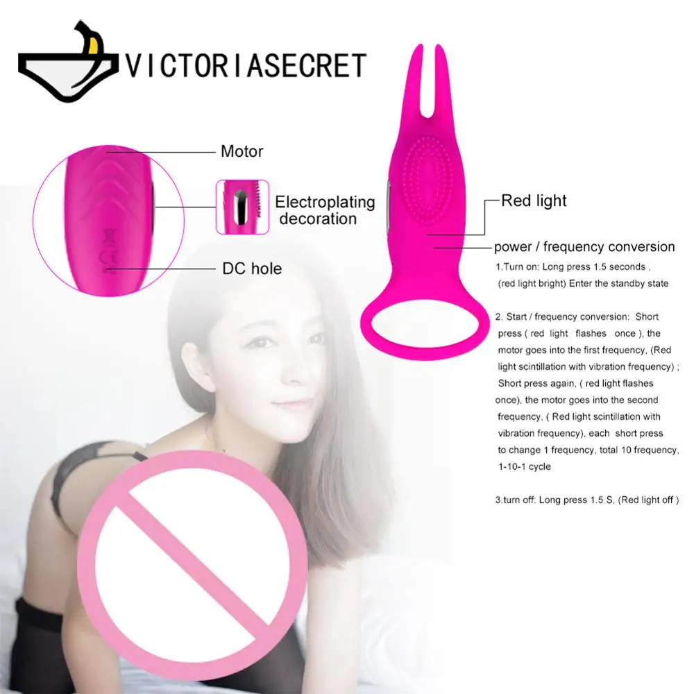 Vibrator Dick Penis Cock Ring Premature Ejaculation Lock Collar Delay Sleeve sex Condom Adults Erotic Goods Toys Dildo Sexy Toys