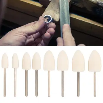 

Professional 8pcs Conical Head Wool Polishing Wheel Grinding Head Polishing Tool Accessory Jewelry Making Tool for Jeweler c