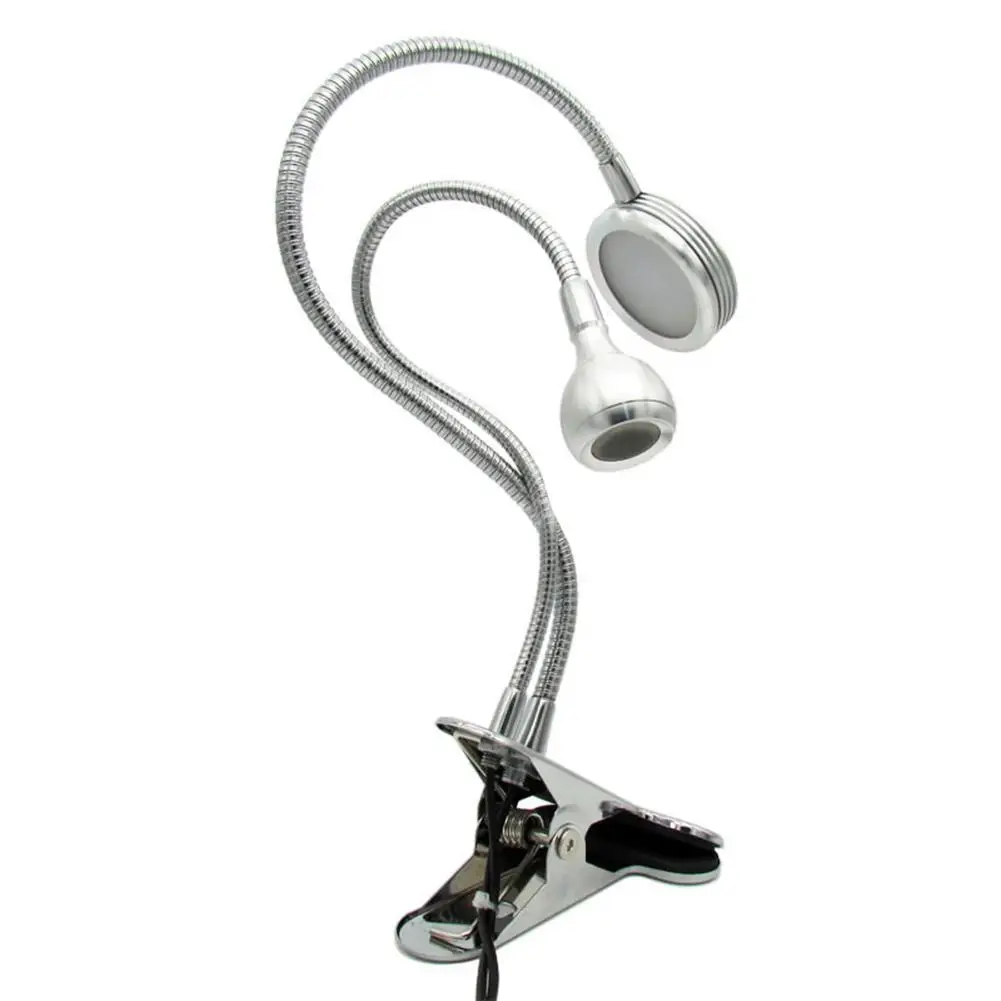 

Dimmable LED Double-head Clip Lamp LED Table Lamp With Clip Bed Reading Book Light LED Desk Lamp 2 Modes