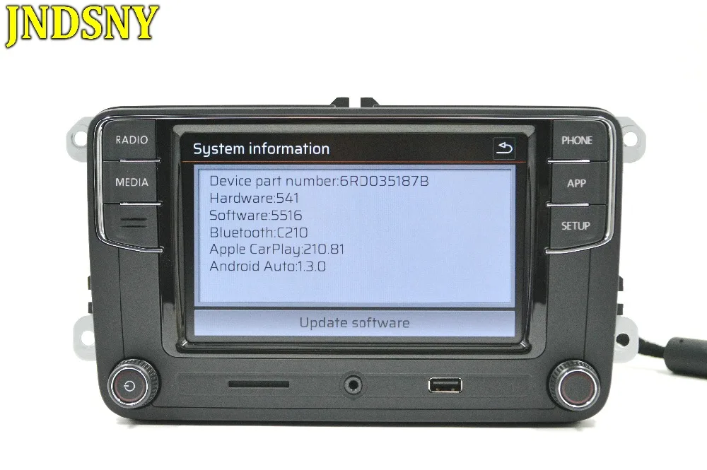 JNDSNY Android Авто CarPlay R340G RCD330G Noname RCD330 Plus MIB радиоприемник для VW Golf 5 6 Jetta CC Tiguan Passat Polo RCD510 RCN210