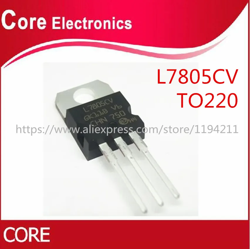 10 шт. L7805CV TO220 L7805 TO 220 7805 LM7805 MC7805 оригинальный IC|Интегральные схемы| |