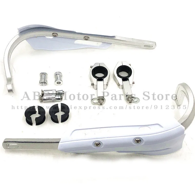 White 1-1/" Руль Handguards Dirt Bike MX ручная защита для XR CRF WR DRZ 28,6 мм щетка бар мотоцикл броня рукавицы - Цвет: White