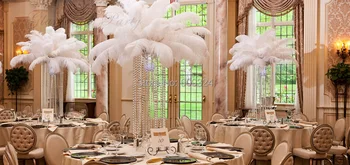 

DHL EMS Free Shipping 200pcs/lot 14-16inch white Ostrich Feather Plumes for costume decor wedding feather centerpiece