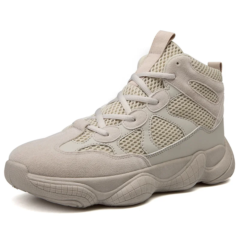 

Man High-Top Basketball Shoes New Men's Cushioning Light Sneakers Anti-skid Mesh Breathable Outdoor Sports Shoes Basket Homme