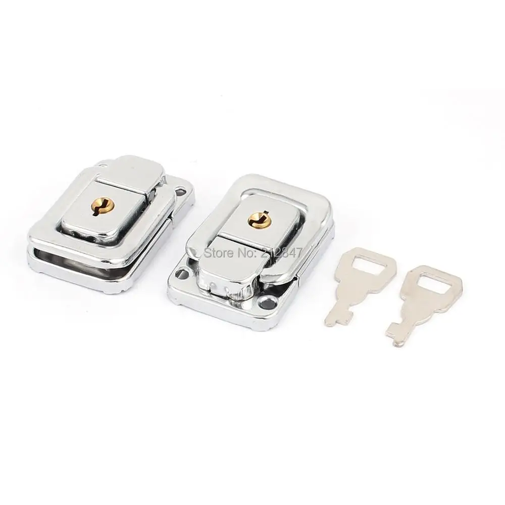 

Suitcase Box Chest Trunk Lock Metal Toggle Catch Latch Clasp Silver Tone 48mmx32mm
