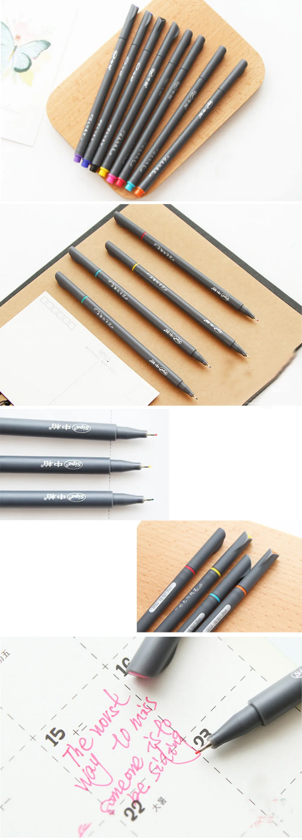 10 шт./партия 0,38 мм цветная ручка для рисования гелевая ручка материал escolar canetas школьные принадлежности канцелярские принадлежности