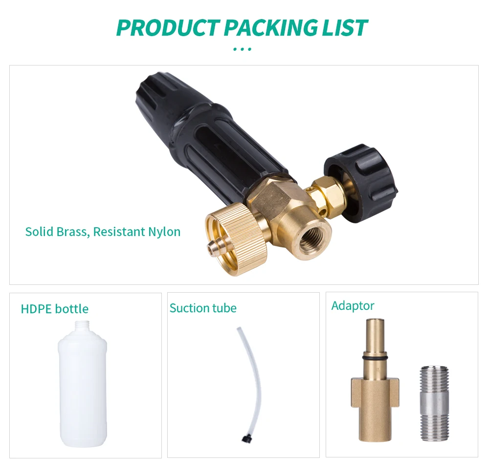 Lobo de Alta Lança para Preto Cidade Pressão Espuma Canhão Latão Neve & Deck ar Azul Makita Bosch Aqt Lavadora Carro Acessório 7 High Quality Automóveis e motos