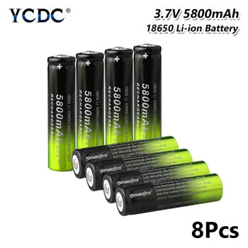

18650 Battery Rechargeable 18650 3.7V 5800mAh Lithium Rechargeable Battery For electronic cigarette Rechargeable battery power