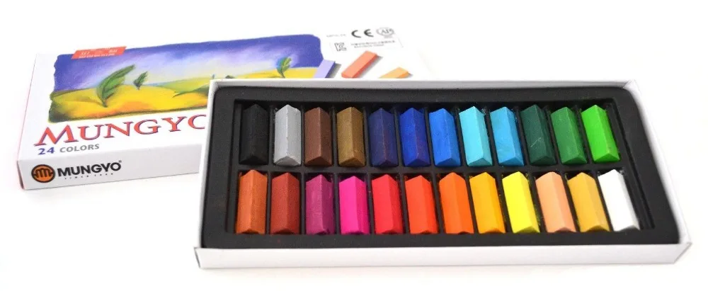 

Mungyo Soft Drawing Art Pastel Set 24 Colors Color Set Square Chalk
