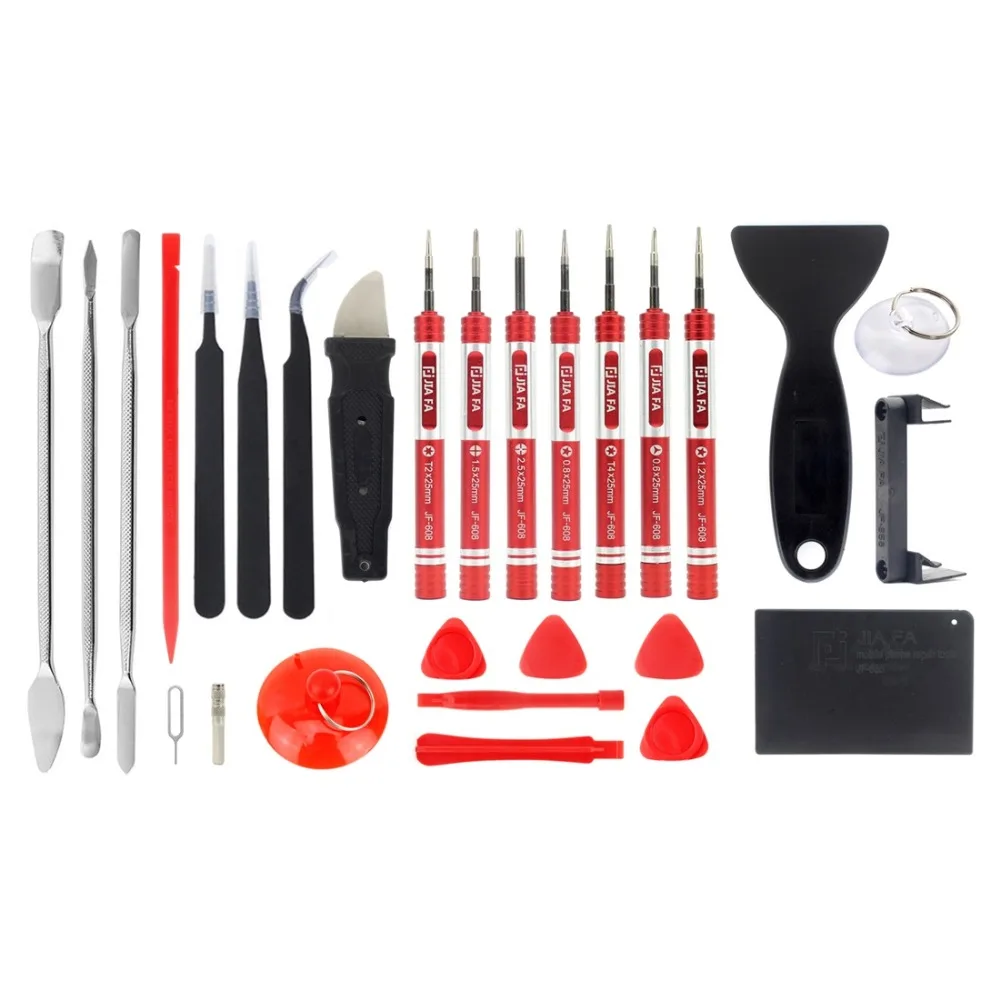 

28 in 1 Electronics Repair Tool Kit with Portable Bag for Repair Cell Phone, MacBook and More