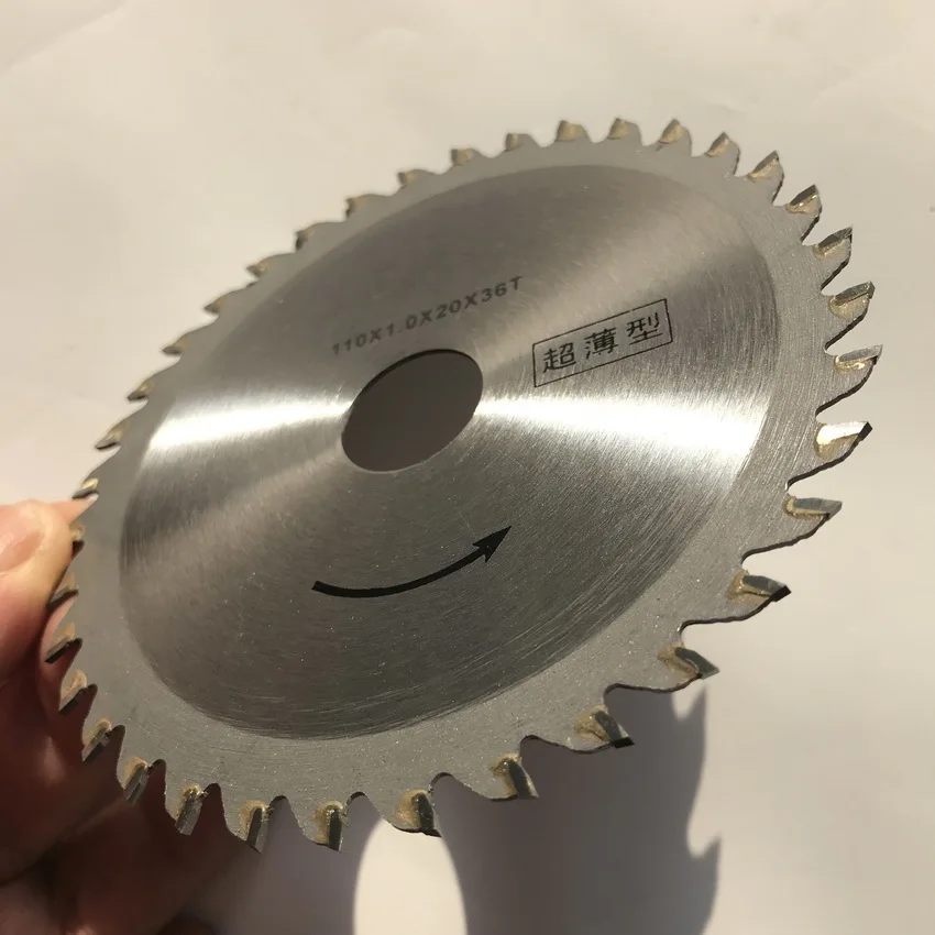 

Free shipping 2PCS super thin kerf 110*1.1*20*36T TCT saw blade for thin wood/timber cutting Diyer home decoration using