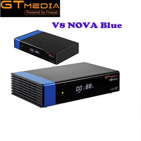 Оригинальный GTMedia V8 Nova синий телефон спутниковый приемник DVB S2 H.265 встроенный Wi Fi