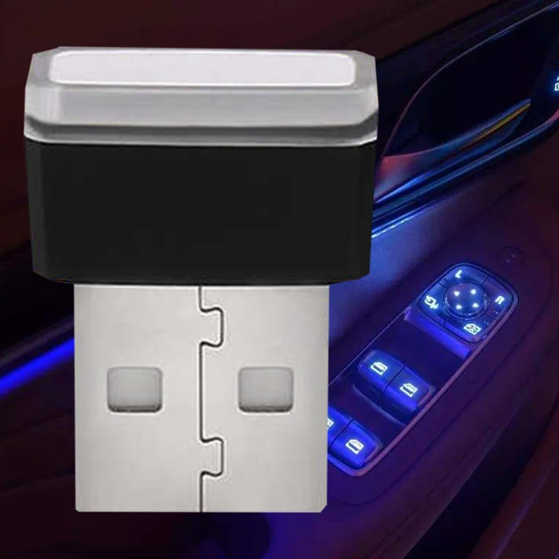 Автомобильный стиль USB декоративная лампа освещение светодиодный атмосферный