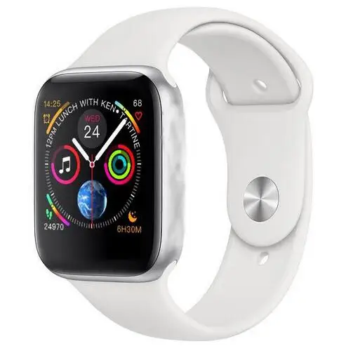 IWO 8 Bluetooth Смарт часы серии 4 1:1 Смарт-часы чехол для iOS Android huawei xiaomi сердечного ритма ЭКГ-Шагомер - Цвет: SILVER