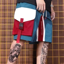 Японская улица, большой карман, Краш, цвет, Сращивание, молодость, пять точек, хип-хоп шорты