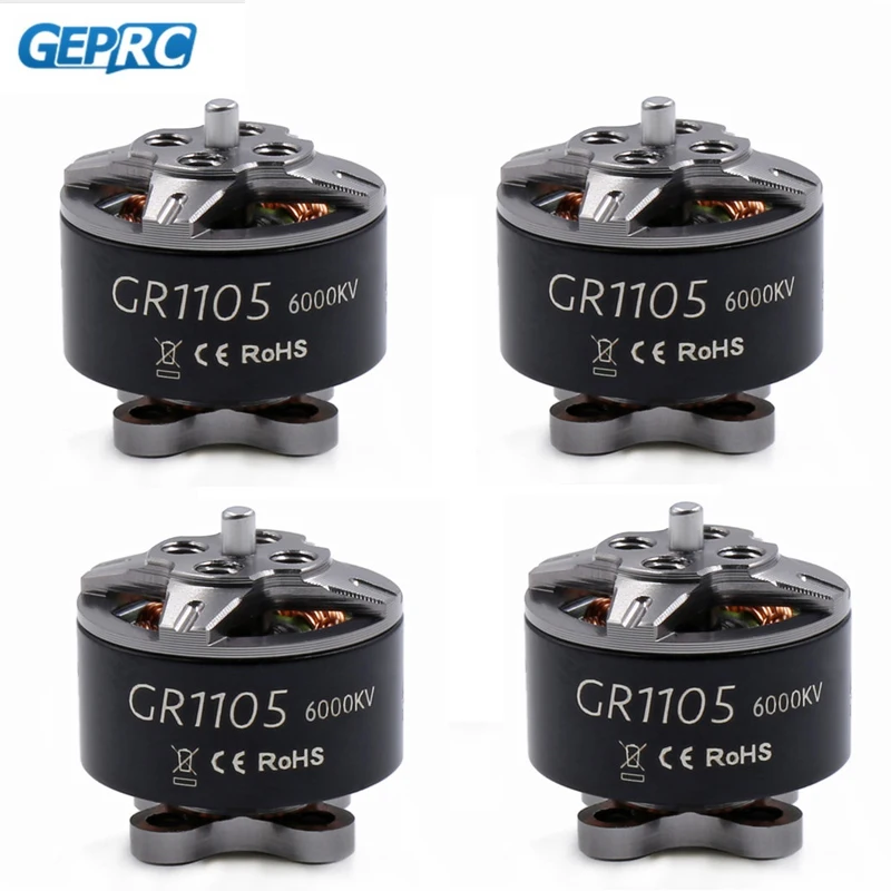 1/2/4 шт GEPRC SPEEDX GR1105 5000KV 2-4S 6000KV 2-3S FPV гоночный бесщеточный двигатель для радиоуправляемого дрона Квадрокоптер, Мультикоптер FPV Accs