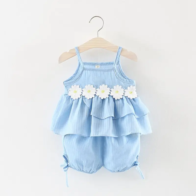 New Born Baby Girls Clothing Sets Princess Dress Tops+Hot short Pants 2 Pcs Kids Outfits Sets 2018 Children Summer Clothes Set (1)