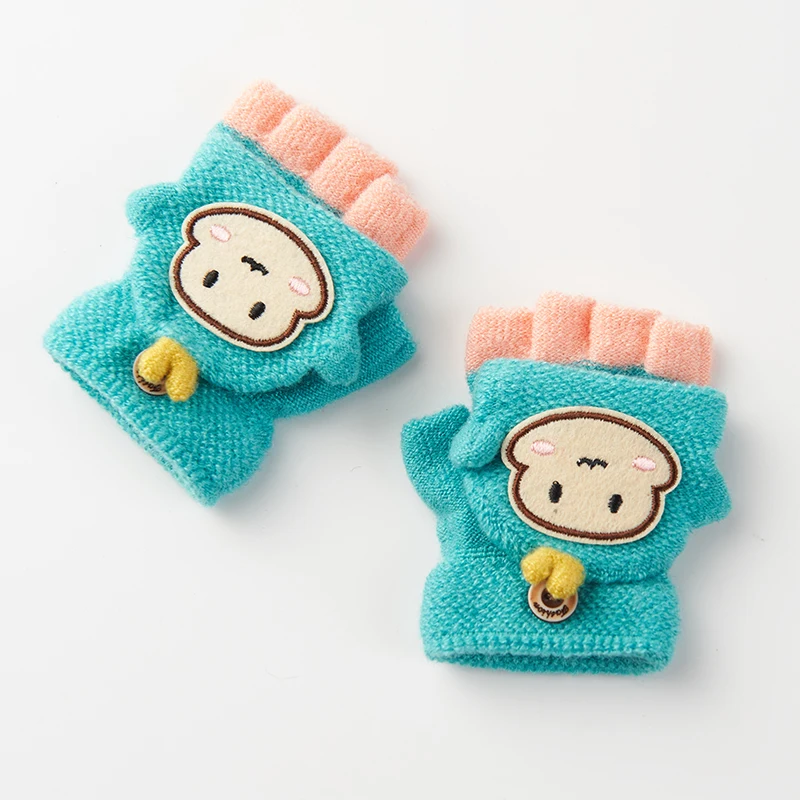 Winter Handschuhe Kinder Schöne Muster Halbe Fingerhandschuhe Halten Im Winter Warm Nette Winter Handschuhe C3105