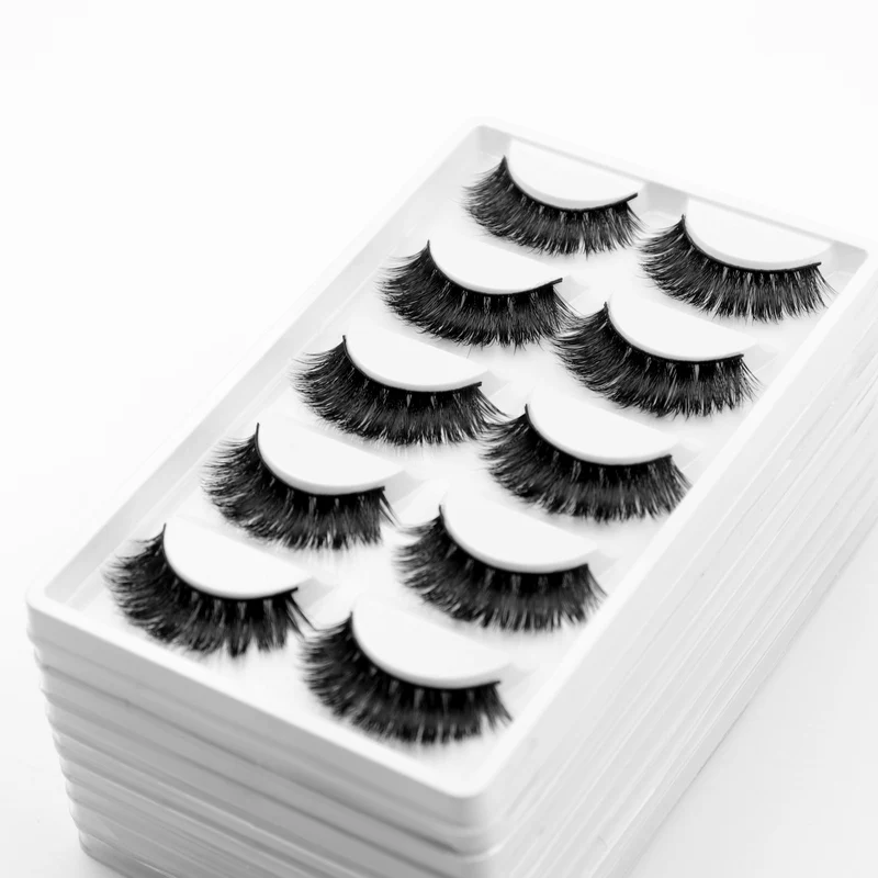 5 Pairs/Pack Eyelashes Fur Friendly Styles Mink Lashes Crisscross False Eyelash Hand Made Eye Lashes Makeup Maquiagem 5 Pairs/Pack Eyelashes Fur Friendly Styles Mink Lashes Crisscross False Eyelash Hand Made Eye Lashes Makeup Maquiagem