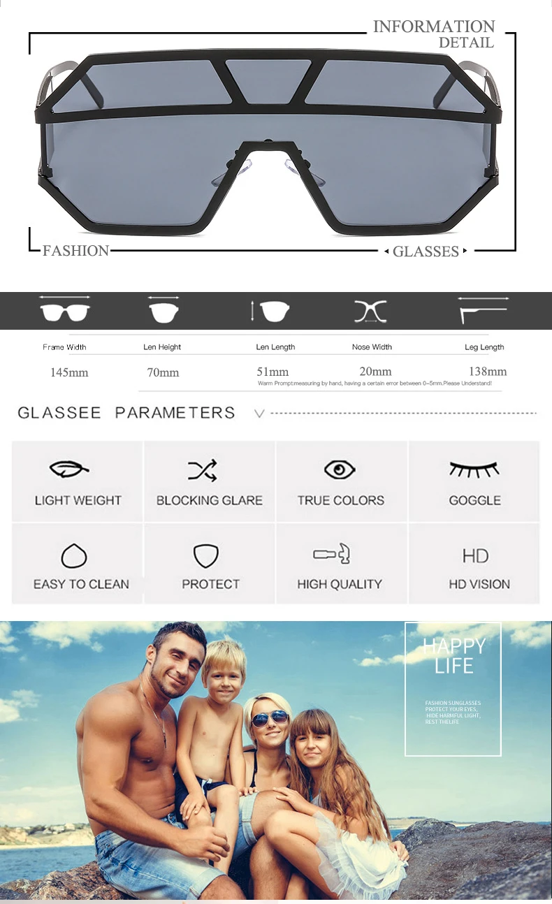 ALOZ MICC, новинка, цельные линзы, солнцезащитные очки для женщин, большие размеры, квадратные солнцезащитные очки,, фирменный дизайн, мужские солнцезащитные очки, Оттенки UV400, Q402