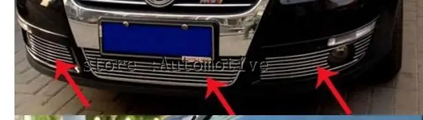 

High quality stainless steel Front Grille Around Trim Racing Grills Trim For 2006-2010 for Volkswagen PASSAT B6