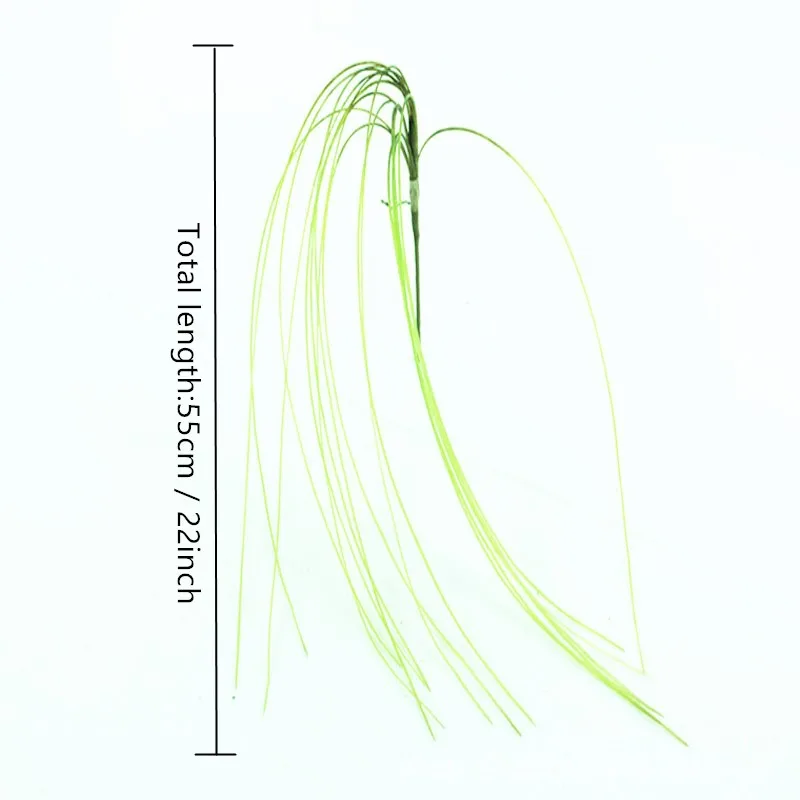 55 см искусственная висячая трава, имитация растений, украшение листьев, пластиковый цветок, зеленые настенные аксессуары, декоративный газон, 1 шт