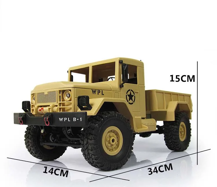 1:16 масштаб RC Рок Гусеничный внедорожник 4WD военный грузовик RTR пульт дистанционного управления игрушечный автомобиль для детей