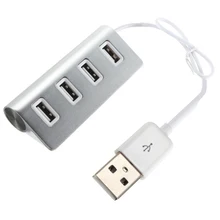 4 Порт 2.0 Usb-концентратор Алюминий с Экранированный Кабель для имак/Macbook/Macbook Pro/Air/PC WIN 7/8 Q99 XXM