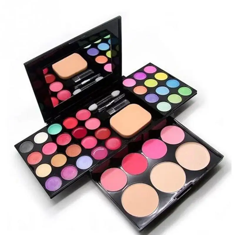 

Makeup Set 24 Color Eyeshadow Palette + 4 Color Blusher +6 Lip Gloss +3 Color Puff Cake Cosmetics Kit Maquiagem Completa #20