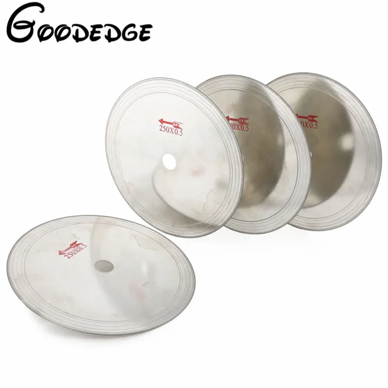 

4Pcs 10" inch 250 mm Ultra-thin Diamond Lapidary Cutting Saw Blade Rim 0.6 mm