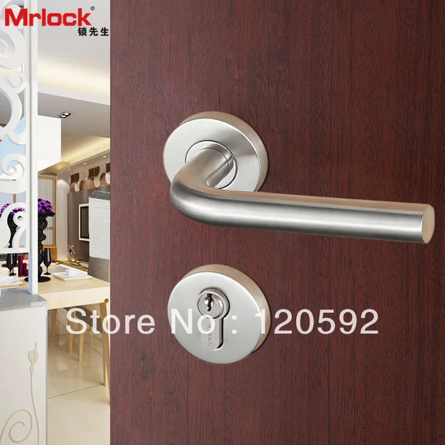 German Mrlock European minimalist wooden door stainless steel door