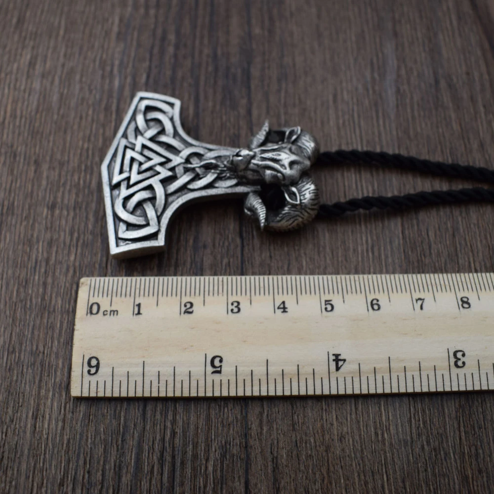 Новый Молот Тора Notic Vikings кулон с рунами ожерелье mjolnir Viking Valknut оригинальный амулет