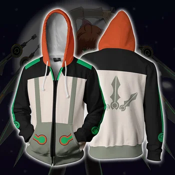 

Cosplay Jacket Rwby New Style 3d Male Clothes For Boys Polyester Hoodies With Orange Hats Zipper Single Color Clothing S-5XL