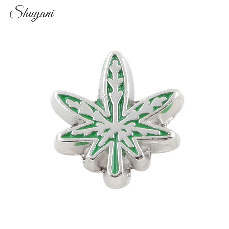 Antique Silver Alloy Mini Maple Leaf Pendants Findings Charms Crafts 6pcs 51037