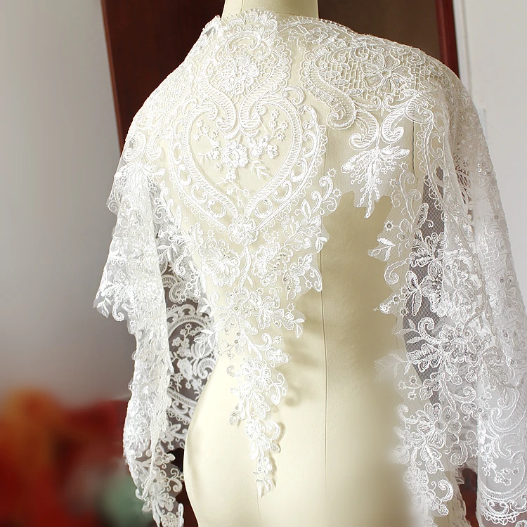 eyelash lace wedding dress
