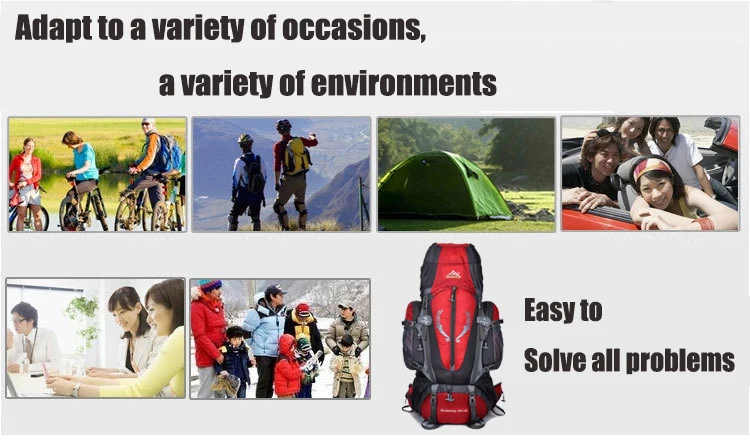 Bolsa de Acampamento 85l ao ar Quente Grande Livre Mochila Unisex Viagem Multi-purpose Escalada Mochilas Caminhadas Capacidade 4 Cheap Mochilas escal.
