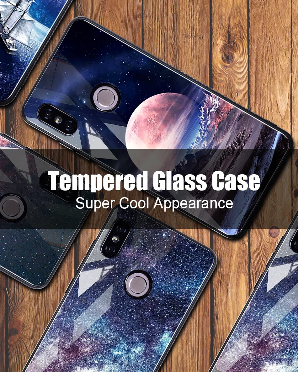  TOMKAS Tempered Glass Silicon Case For Xiaomi Redmi Note 5 Pro 4X Cover Redmi 5 Plus 4X Global Phone Case For Xiaomi Mi A1 Space (2)