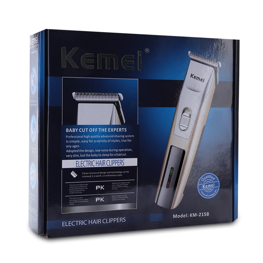 Kemei KM 2158 Professional Hair Clipper Electric Shaver Hair Cutting Bread Hair Trimmer Cutters Haircut Machine With Combs-in Hair Trimmers from Home ...