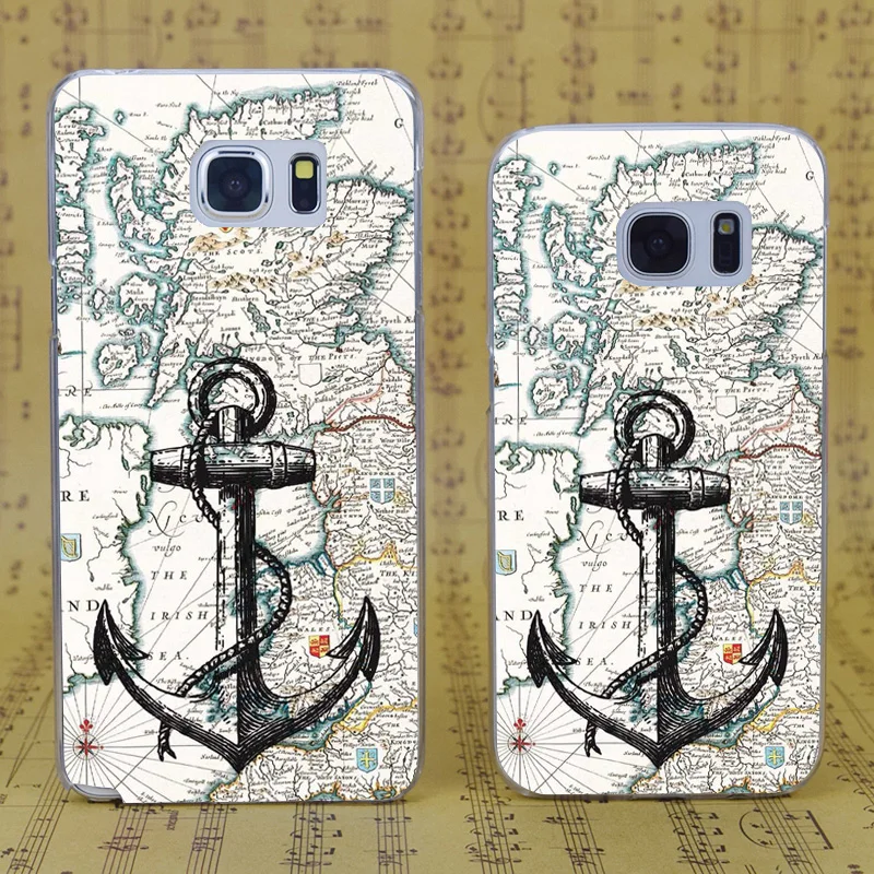 Dream Фокс b2631 морских tumblr якорь Il прозрачный жесткий чехол для ПК Samsung Galaxy S 4 5 6 7 8