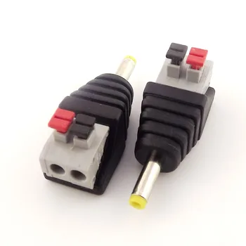 

10pcs CCTV DC Power 4.0 x 1.7mm Male Push Type Spring Terminal Quick Connector Camera