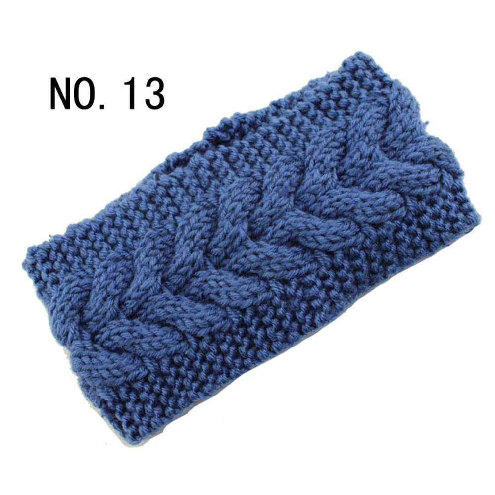 Lavoro a maglia di Torsione Fascia per Le Donne Ragazze Coda di Cavallo Copricapi Turbante Inverno Orecchio Caldo Fascia del Crochet Della Fascia Hairband per I Bambini