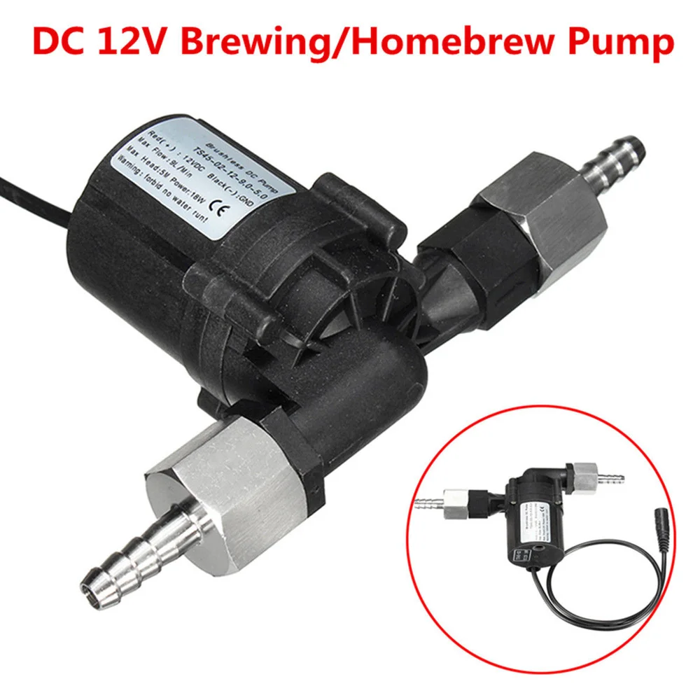 

Beer Pump DC12V 18W Brewing Home Brew Work Mash Water Circulation Fluid Transfer