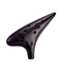 100 шт 12 отверстий Alto C керамическая окарина Сладкая форма картофеля(Копченый кофе