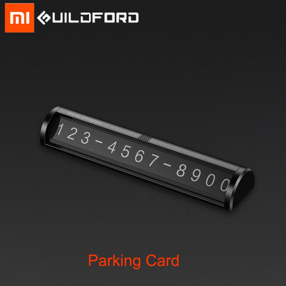 Xiaomi GUILDFORD стоп знак автомобильная парковочная карта для автомобиля движение номер телефона карта креативный стерео обратный Невидимый