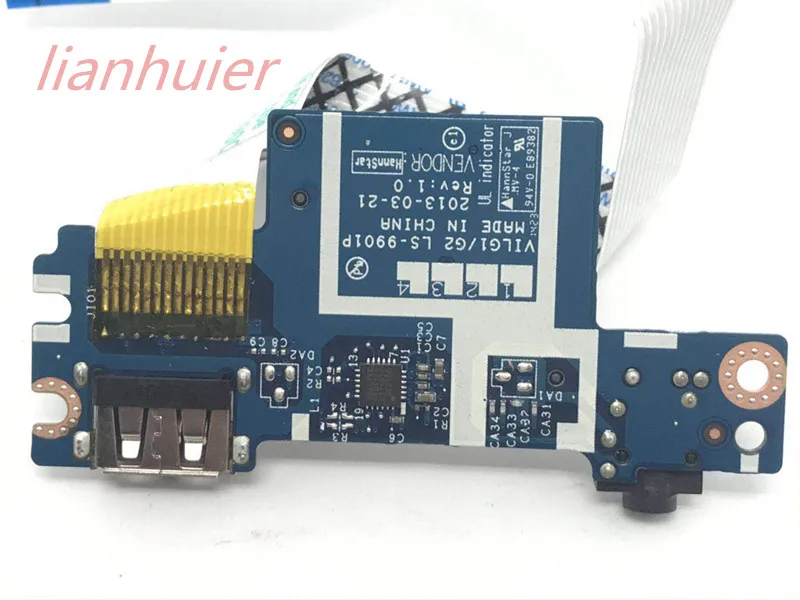 

New Original FOR Lenovo G400S G405S G500 G500s G505 G510S USB Audio interface BOARD With Cable LS-9901P 100% Tested Fast Ship
