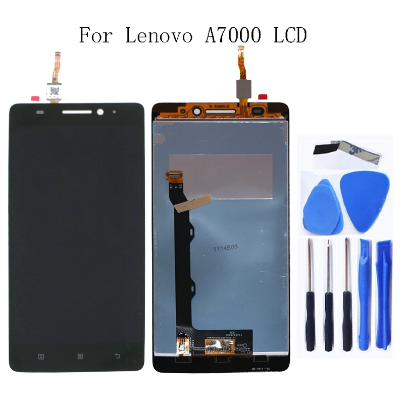 

For Lenovo A7000 100% tested new LCD liquid crystal display digitizer component for Lenovo A7000 display replacement+Free tool