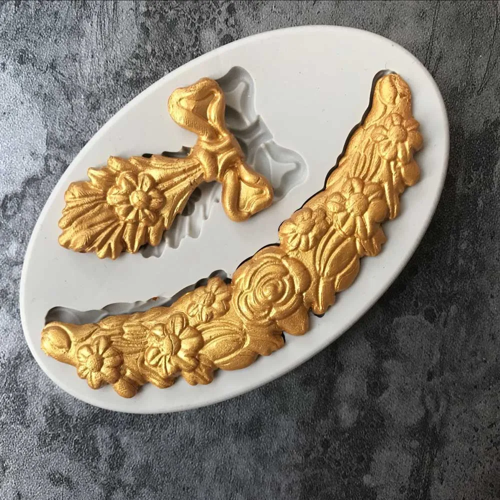 

Aouke Cake Cookie Decoration of Flowers Shape Food Grade Silicone Cake Mold Cake Tools K113