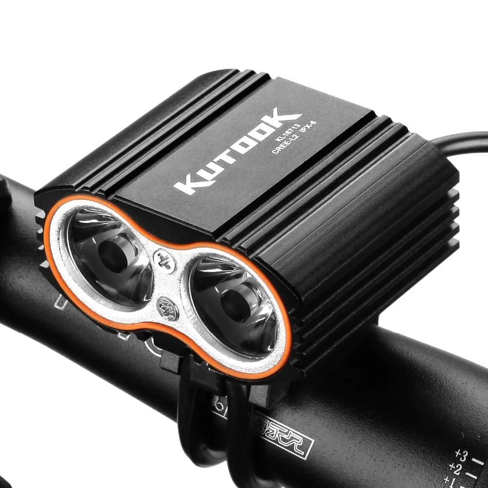 

KUTOOK Bike Light Lamp T6&L2 Wick Bicycle Light 2000mh 4 Modes Cycling Light L16713