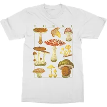 Kuakuayu HJN модная футболка грибы гриб растительный сад растение принт искусство фрукты цветок лето o-образным вырезом топы