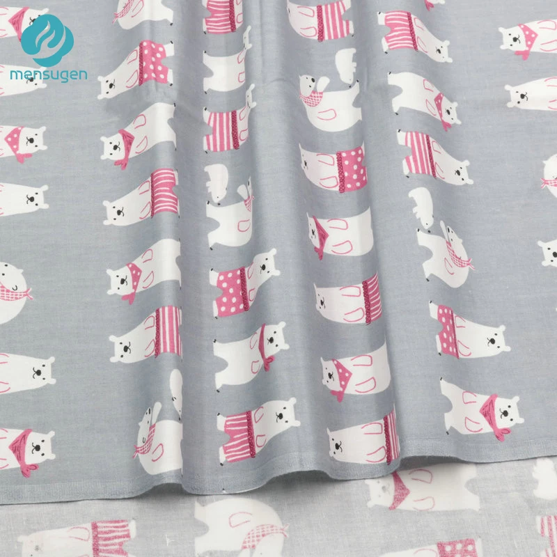 50 см* 160 см Пингвин медведь цветок напечатанный Хлопок Ткань для шитья Ребенка Bid постельные принадлежности Текстиль и подушки лоскутное шитье Tissu